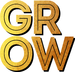 grow logo gold